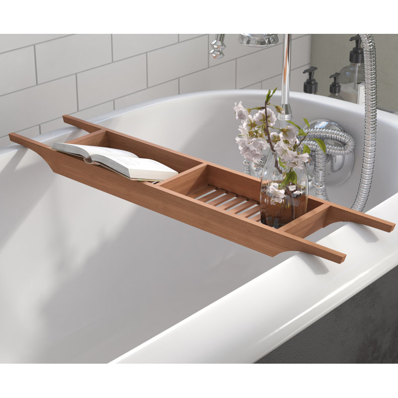 Alexia Wood Bath Caddy & Reviews Birch Lane